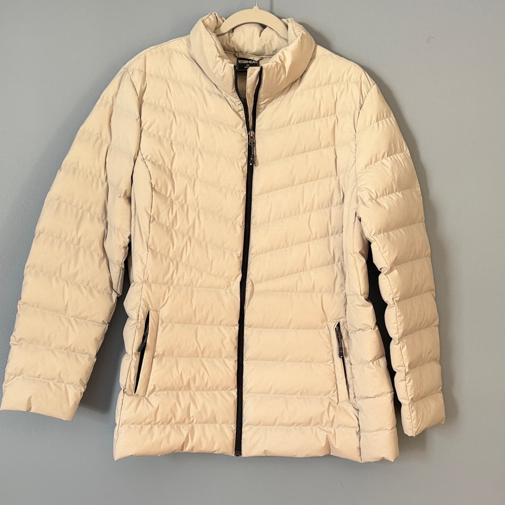 32 Degrees Women's Light Beige Puffer Jacket Size XXL NWOT